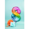 Folieballon Yummy Gummy Rainbow Cijfer 8 - 86 cm